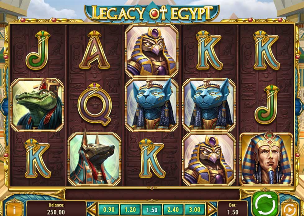 Jugar Legancy of Egypt desde la apps de Betsson