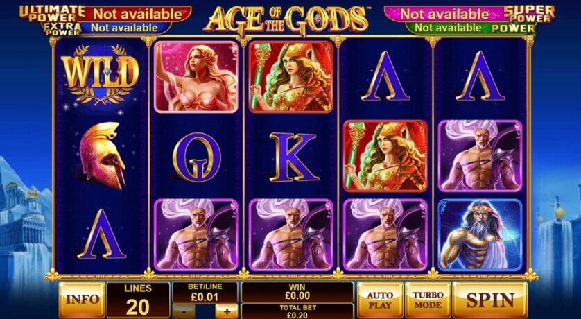 Casino en vivo Age of the gods