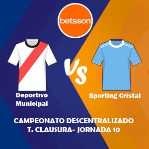 Apostar con Betsson, una de las mejores casas de apuestas Perú |Deportivo Municipal vs Sporting Cristal (03 Septiembre) Pronósticos para la Liga 1 de Perú