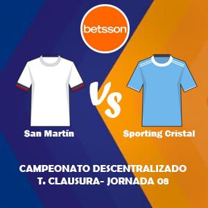 Apostar con Betsson, una de las mejores casas de apuestas Perú | San Martín vs Sporting Cristal (21 Agosto) Pronósticos para la Liga 1 de Perú