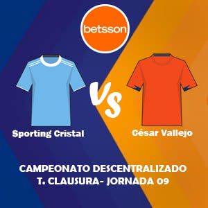 Apostar con Betsson, una de las mejores casas de apuestas Perú | Sporting Cristal vs César Vallejo (28 Agosto) Pronósticos para la Liga 1 de Perú