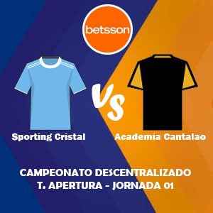 Betsson Perú, Pronóstico Sporting Cristal vs Academia Cantalao| Jornada 01 – Liga 1 de Perú