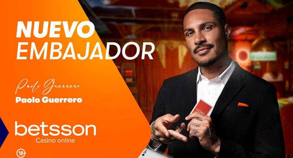 Paolo Guerrero nuevo embajador de Betsson Casino Online