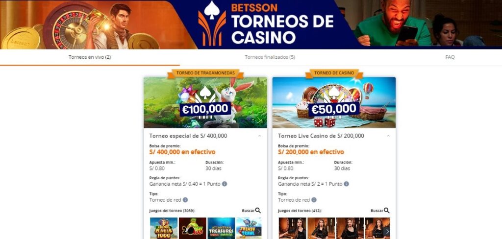 Torneos para casino
