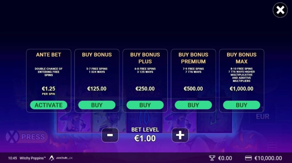 Witchy Poppins Bonus