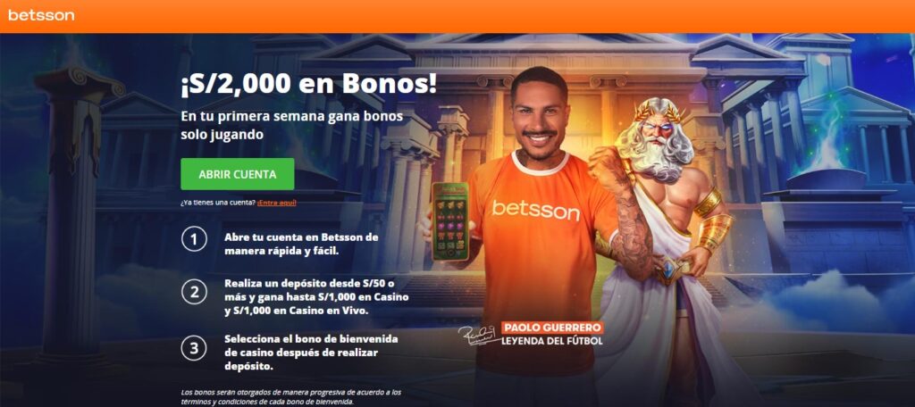 Bono de bienvenida para casino y casino online