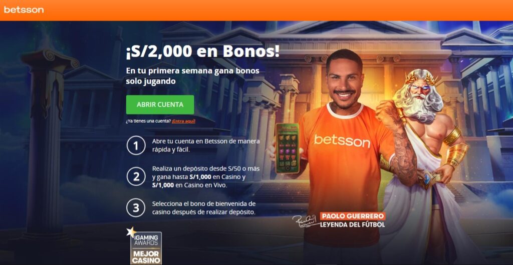 Bono de bienvenida para casino y casino online