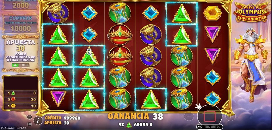 Gate of Olympus Super Scatter En juego...