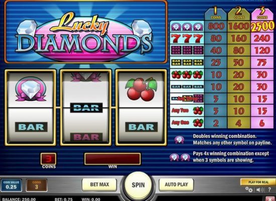 jugar lucky diamonds tragamonedas online